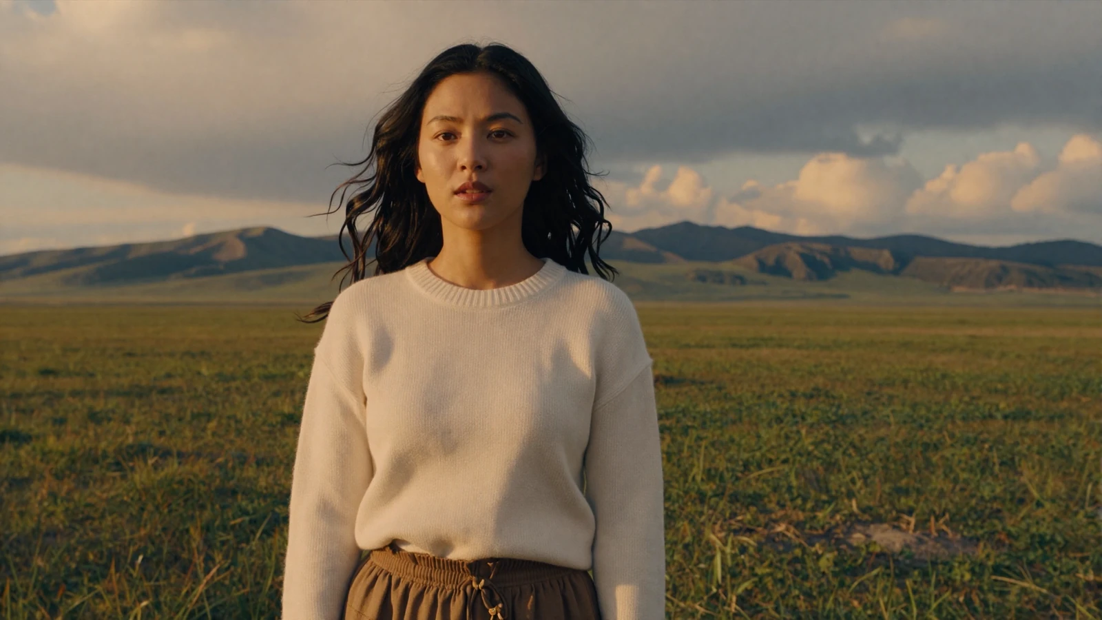 Beautiful Mongolian woman on the vast steppe at golden hour - mongolian women dating